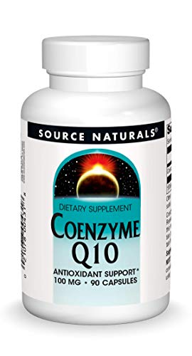 Source Natural Coenzyme Q10 Antioxidant Support 100 mg For Heart, Brain, Immunity, & Liver Support – 90 Capsules