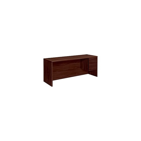 HON Pedestal Credenza, Right, 72 by 24 by 29-1/2-Inch, Mahogany