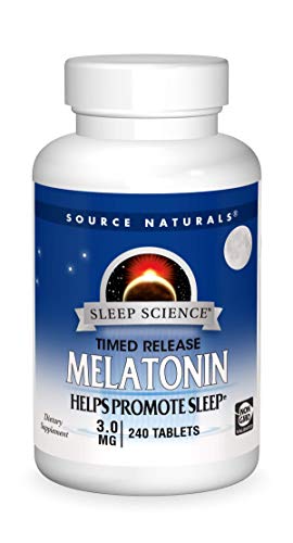 Source Naturals Time Released Melatonin 3 mg – 240 Time Release Tablets
