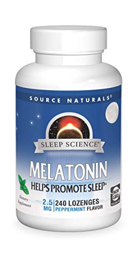 Source Naturals Melatonin 2.5 mg – 240 Peppermint Flavored Lozenges