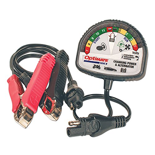 OptiMATE TEST – Cranking & Alternator, TS-121, 12V tester for battery state of charge, cranking performance and vehicle charging system