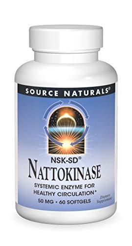 SOURCE NATURALS Nattokinase NSK-SD 50 Mg Soft Gel, 60 Count