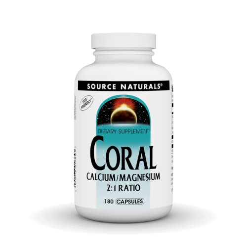 Source Naturals Coral Calcium / Magnesium 2:1 Ratio – 180 Capsules