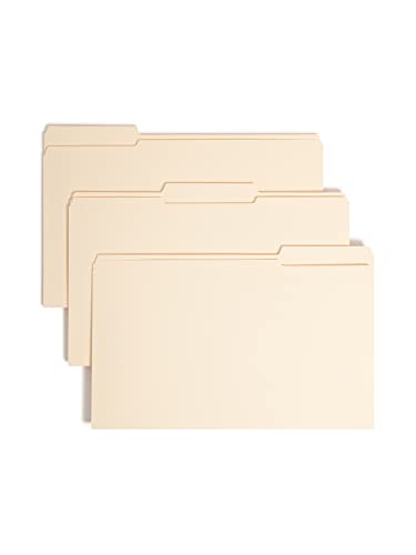 Smead Fastener File Folder, 2 Fasteners, Reinforced 1/3-Cut Tab, 1-1/2″ Expansion, Legal Size, 50 per Box (19595)
