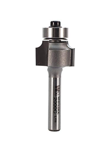 Whiteside Router Bits 2000C Round Over Bit with 1/8-Inch Radius, 3/4-Inch Large Diameter and 1/2-Inch Cutting Length