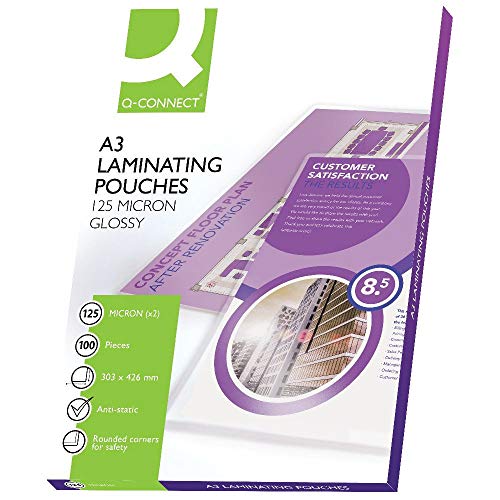 Q-Connect Laminating Pouch A3 125micron Pack of 100 KF04124