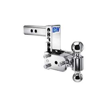 B&W Trailer Hitches Chrome Tow & Stow Adjustable Trailer Hitch Ball Mount – Fits 2″ Receiver, Dual Ball (2″ x 2-5/16″), 5″ Drop, 10,000 GTW – TS10037C | The Storepaperoomates Retail Market - Fast Affordable Shopping