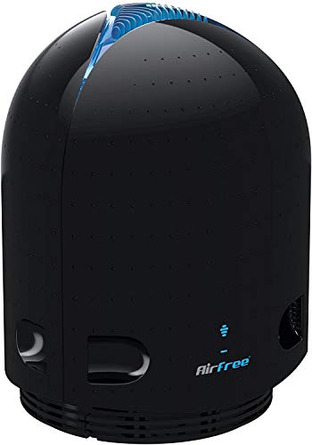 AIRFREE P3000 Filterless Silent Air Purifier – With Adjustable Blue Nightlight, Requires No Filter, Fan, or Humidifier – Covers Up To 650 sq ft – Black