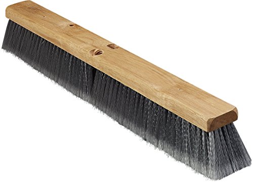 CFS 3621952423 Hardwood Block Flagged Floor Sweep, Polypropylene Bristles, 24″ Block Size, 3″ Bristle Trim, Gray