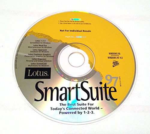 Lotus Smartsuite 97 Lotus 1-2-3 5 Wordpro 97 Approach 97 Freelance Graphics 97 Organizer 97 Screencam 97 (CD-ROM)