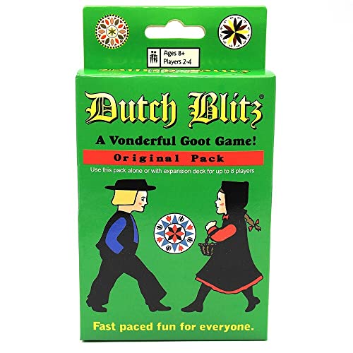 Dutch Blitz: The Original Fast Paced Card Game, Contains 160 Cards, Quick and Easy to Learn, Great Family Game, Fun for Everyone, For 2 to 4 Players, For Ages 8 and Up