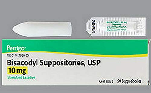 Bisacodyl Supppositories 10 Mg (Generic Dulcolax) – 50 Each
