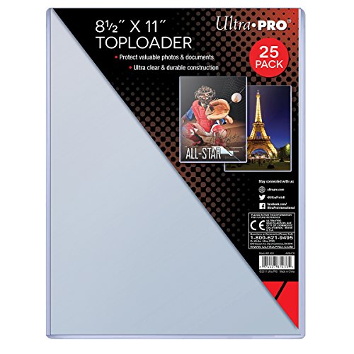 Ultra Pro Clear Toploader 8-1/2-Inches x 11-Inches (25-Count)