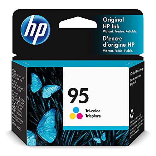 HP 95 Tri-color Ink | Works with HP DeskJet 460, 5000, 6000, 9800; OfficeJet H470, 100, 6000, 7000; PhotoSmart C4100, D5000, 300, 400, 2000, 7850, 8000; PSC 1600, 2350 Series | C8766WN