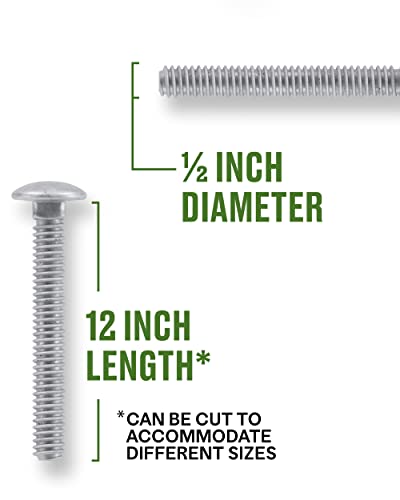 1/2X12 Carriage Bolt | The Storepaperoomates Retail Market - Fast Affordable Shopping