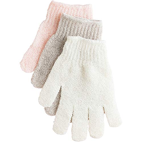 Urbana Exfoliating Gloves for Shower, Bath, and Cleansing – Assorted Colors, 1 Pair
