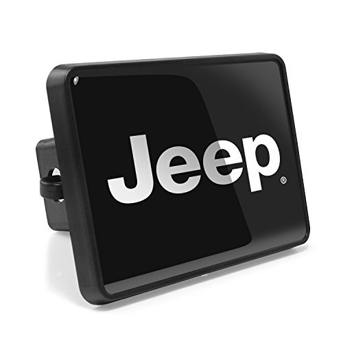 iPick Image, Compatible with – Jeep UV Graphic Black Metal Face-Plate on ABS Plastic 2 inch Tow Hitch Cover