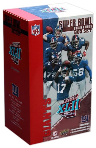 New York Giants Super Bowl XLII Champions Upper Deck Commemorative Box Set