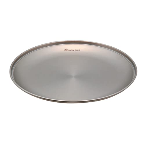 Snow Peak Tableware Plate – Lightweight, Rust Resistant, and Durable – 8.5 x 8.5 x .75 in