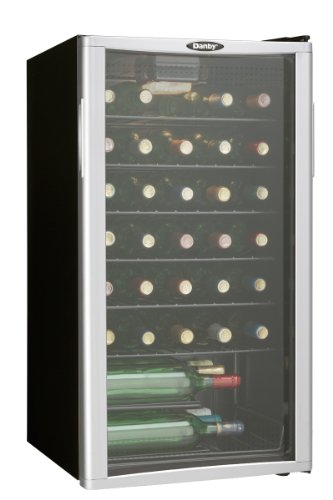 Danby DWC350BLPA 35 Bottle Wine Cooler – Platinum