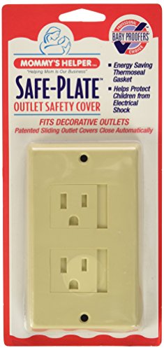 Mommys Helper Safe Plate Electrical Outlet Covers Decora, Almond