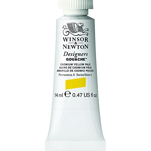 Winsor & Newton Designer’s Gouache, 14 ml (0.47oz) tube, Cadmium Yellow Pale
