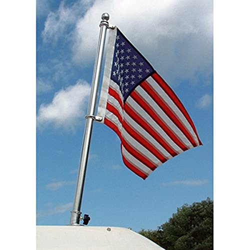 Taylor Made Products 905 Boat Flag Pole Kit, Stainless Steel, 36 inch