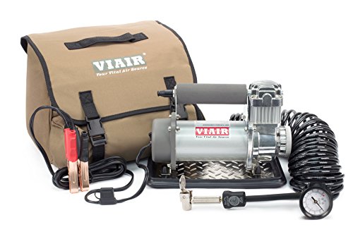VIAIR 400P – 40043 Portable Compressor Kit. Tire Pump, Truck/SUV Tire Inflator, For Up to 35 Inch Tires