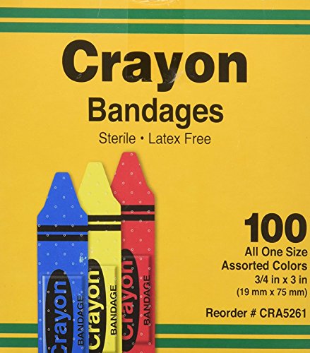 ASO Corporation Bandages, Crayon Strips, Adhesive, 100/BX (AGPCRA5261) Category: Bandages and Dressings