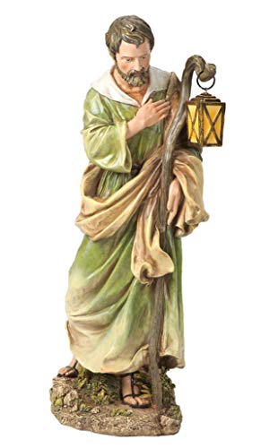 Joseph’s Studio by Roman – Colored Joseph Figure for 27″ Scale Nativity Collection, 27.5″ H, Resin and Stone, Decorative, Collection, Durable, Long Lasting
