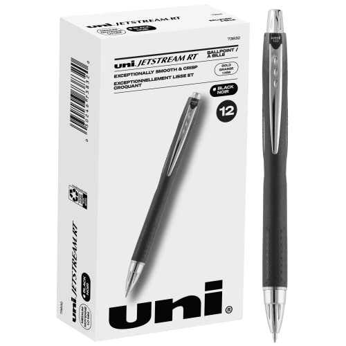 Uni-ball Jetstream RT Black 1.0mm Bold Pens, Ballpoint Pen 12 Pack | Black Pens, Office Supplies by Uniball like Gel Pens, Bulk Pens, Colored Pens, Gel Pen, Ink Pens, Ballpoint Pens, Colorful Pens