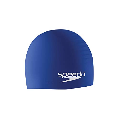 Speedo Unisex-Youth Swim Cap Silicone Junior , Royal Blue