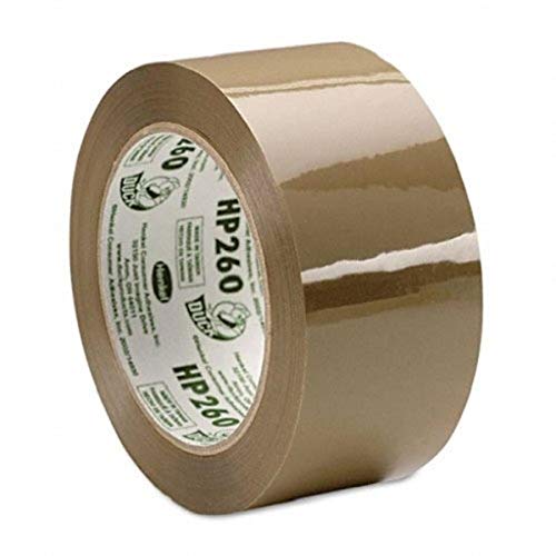 Duck Brand HP260 High Performance Packaging Tape, 1.88-Inch x 60 Yards, 3.1 Mil, Tan, Single Roll (HP260T)