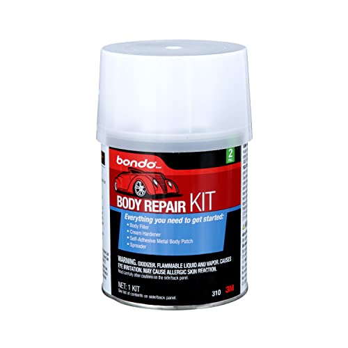 Bondo Body Repair Kit, Original Formula for Fast, Easy Repair & Restoration of Your Vehicle, 00310, Filler 12.6 oz and Hardener: 0.5 oz, 1 Kit