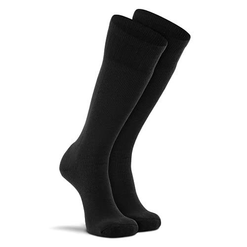 Fox River Wick Dry Socks for Men Extra Cushioned Mid Calf Boot Socks for Stuffy Free, Super Comfy and Fresh Feet – Black – Large (6078)