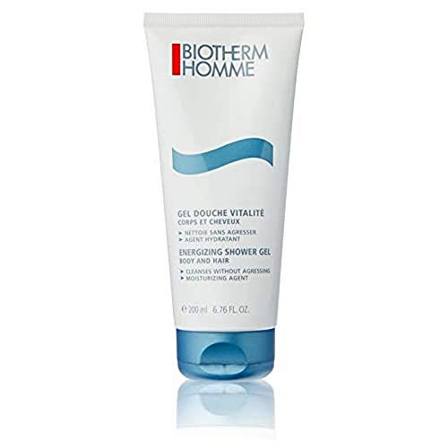 Biotherm Homme Energizing Shower Gel for Body and Hair, 6.7 Ounce