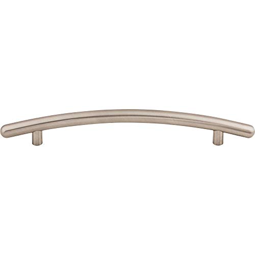Top Knobs M536 Nouveau Collection 6-5/16″ Curved Bar Pull, Brushed Satin Nickel
