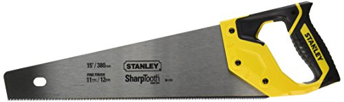 STANLEY Hand Saw, 12-Point/Inch, Sharp Tooth, 15-Inch (20-526)