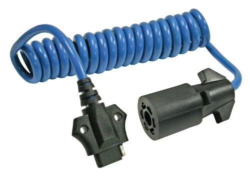 Reese Towpower 74686 Coiled 7-Way Blade to 4-Flat Adapter