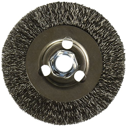 BOSCH WB569 4-Inch Crimped Carbon Steel Wire Wheel, 5/8-Inch x 11 Thread Arbor