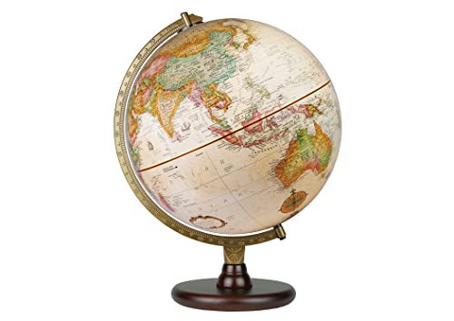 Replogle Piedmont 12″ Antique Ocean Color World Globe Made in USA