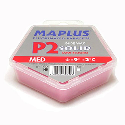 Maplus P2 Med Solid Ski & Snowboard Wax – 100g