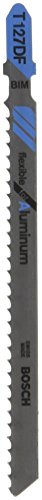 BOSCH T127DF100 100 pieces 4 In. 8 TPI Flexible for Aluminum T-Shank Jig Saw Blades