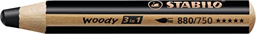 STABILO Woody 3 in 1 Colored Pencil, Black