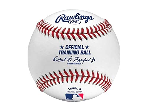 Rawlings | Official Training Baseballs | Youth Ages 7-10 | ROTB5 | Level 5 | Medium Center | 12 Count