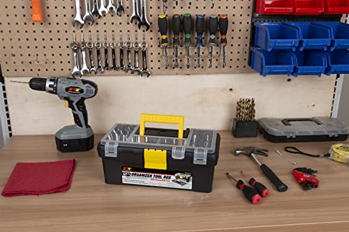 Performance Tool W54012 Heavy Duty Plastic Organizer Tool Box for Workshops and Garages, Black, 12.5″ | The Storepaperoomates Retail Market - Fast Affordable Shopping