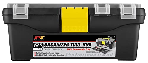 Performance Tool W54012 Heavy Duty Plastic Organizer Tool Box for Workshops and Garages, Black, 12.5″ | The Storepaperoomates Retail Market - Fast Affordable Shopping