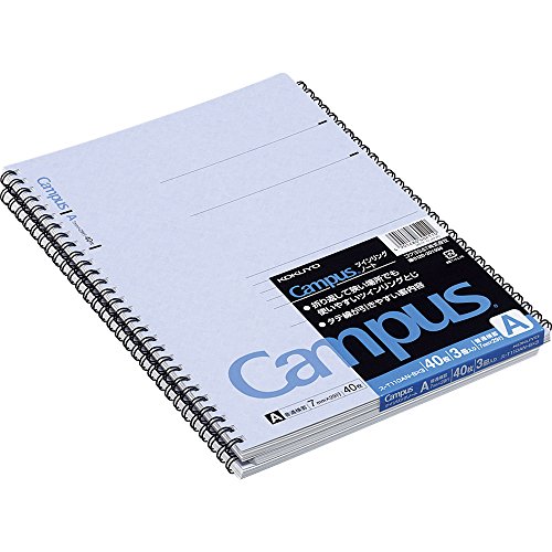 X3 Sakuaosu-T110A-BX3 40 pieces of Kokuyo Campus Twin Ring Notebook 3 books Pack No. 6 usually ruled paper (japan import)