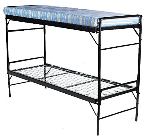 Blantex 2 WWII Army Style Bunkable Beds with 4″ Foam Mats | The Storepaperoomates Retail Market - Fast Affordable Shopping