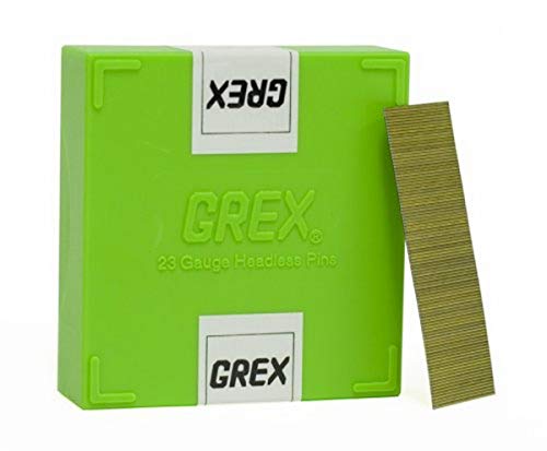 Grex P6/25L 1 In. 23 Ga. Headless pins, Galvanized, 10M/Bx